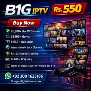 B1G IPTV Subscription