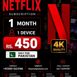 Netflix Subscription Pakistan