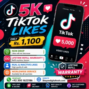 5K TikTok Video Likes